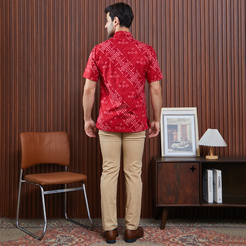 Nayara Kemeja Batik Satria Merah SH