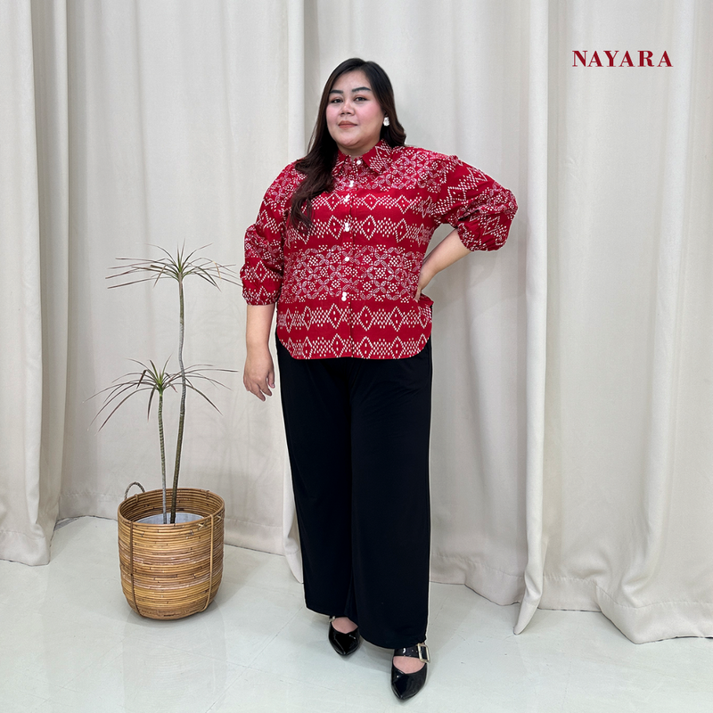 Nayara Blouse Batik Bigsize Jumbo Mataya