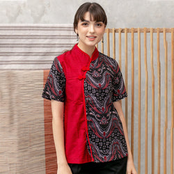 Blouse Batik Femia Hitam