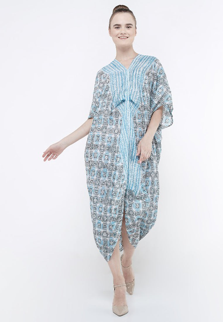 Dress Batik Alita Biru