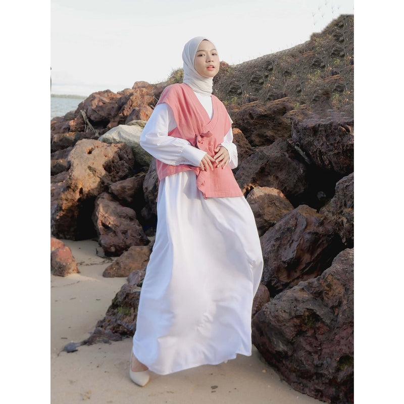 Nayara Long Dress Cindy Set  / Dress Basic / Dress Polos / Fashion Muslim