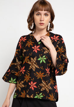Blouse Batik Raylina Hitam