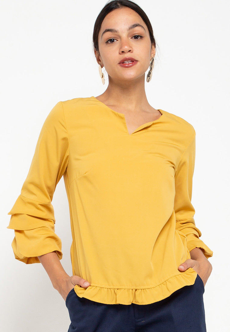 Blouse Rumi Kuning mustard