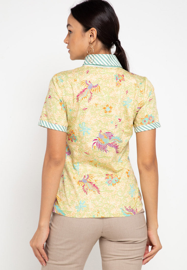 Blouse Batik Wabira Nuri Camel - Women & Kids