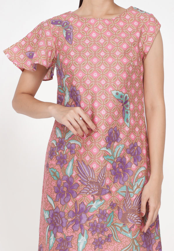 Dress Batik Kiyana Pink