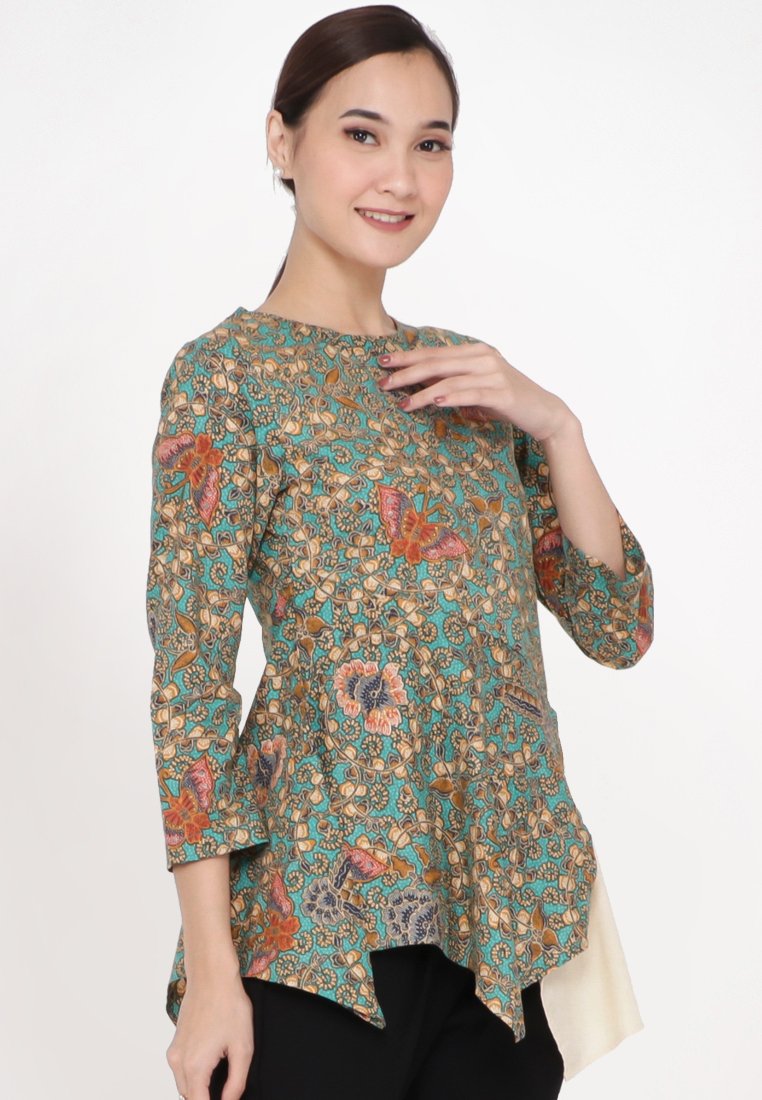 Blouse Batik Talia Haris Toska LG - Women & Kids