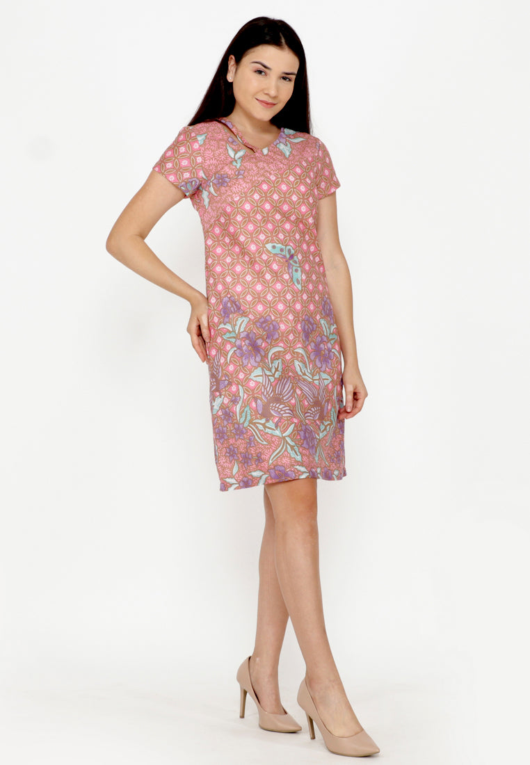 Dress Batik Alena Pink