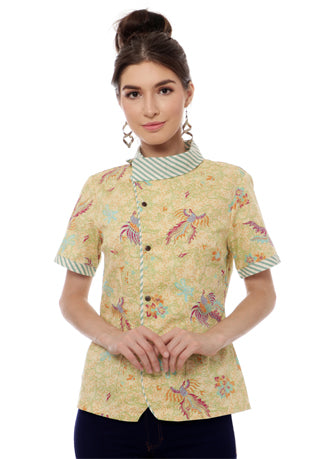 Blouse Batik Wabira Nuri Camel - Women & Kids