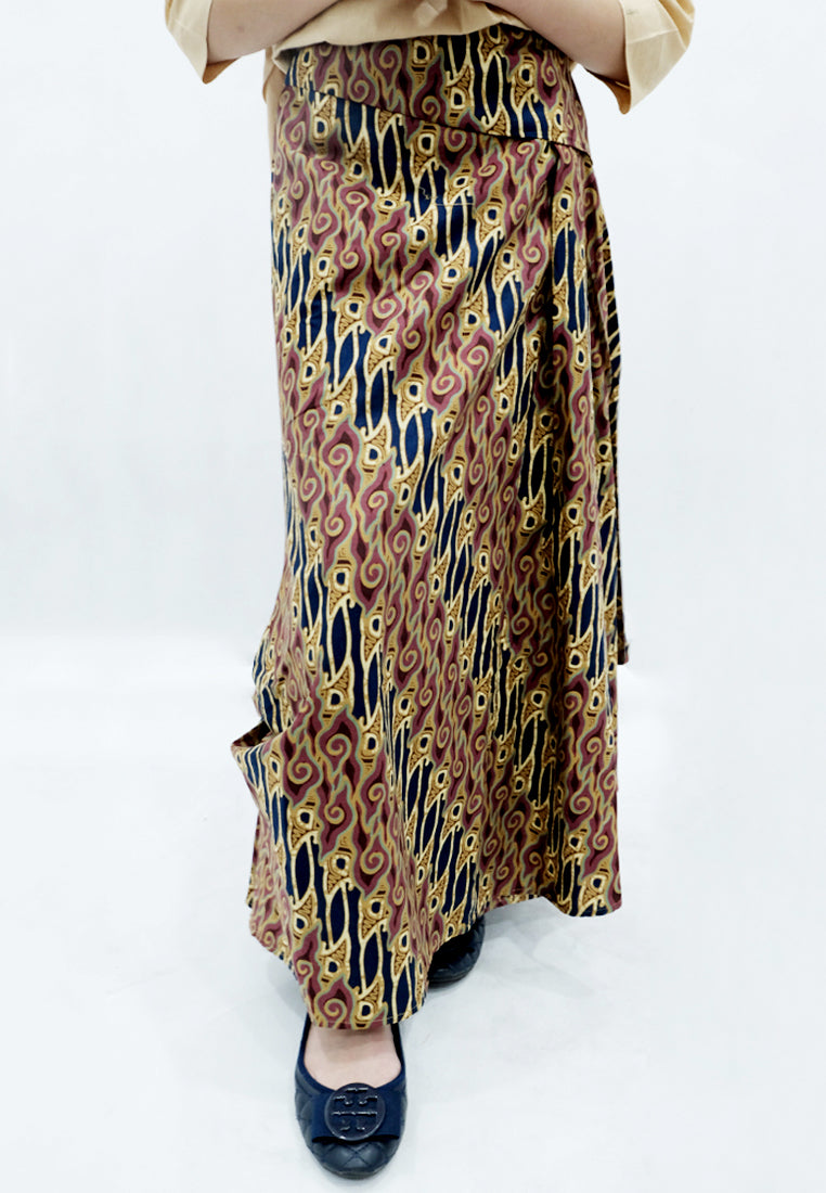 Rok Batik Anak Biyan Biku Marun