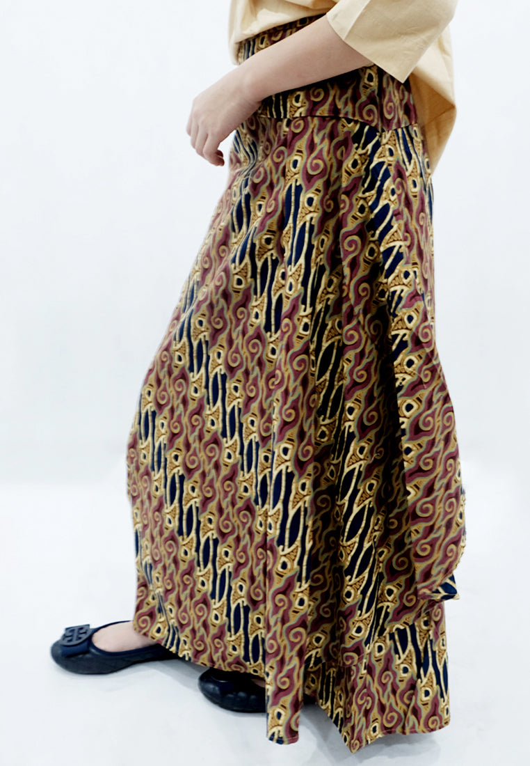 Rok Batik Anak Biyan Biku Marun