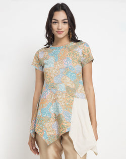 Blouse Batik Talia Sekar Toska SH
