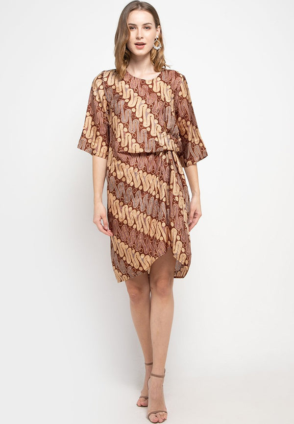 Dress Batik Zanna Coklat