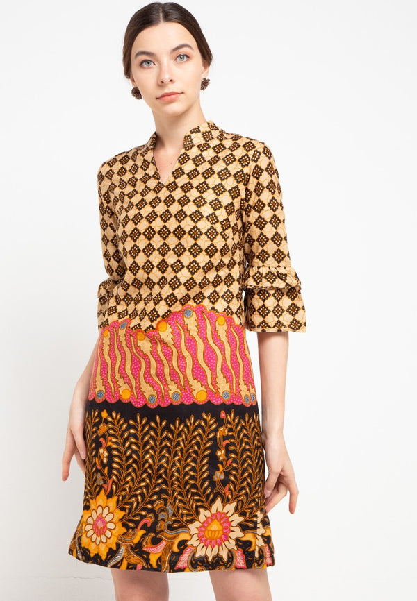 Dress Batik Iswara Pink